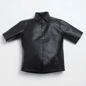 Nueva llegada de la camisa de cuero de los hombres de estilo vintage de la mejor calidad de hombro de la gota de gran tamaño de diseño último para Tallas grandes - Product Image 5