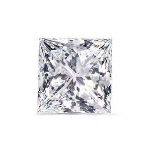 Bagues de fiançailles et pendentifs en diamant de qualité supérieure cultivés en laboratoire VVS1 Clarity E Color Princess Cut Royal Touch Gift - Product Image 1