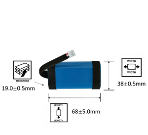 A3117แบตเตอรี่ลิเธียมโพลิเมอร์ Soundcore3 A3165 18650-2S 3400mAh ชาร์จได้สำหรับ soundcore 3 Flare2ลุกเป็นไฟ2 PA32 - Product Image 2