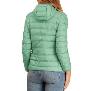 Custom Logo Ladies Zipper <b>Long</b> Sleeve <b>Coat</b> Padded Puffer Jackets <b>Coats</b> <b>Women</b> Puff Bubble Jacket - Product Image 3