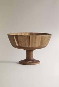 Bol de service en bois d'acacia artisanal pour la table, fabricant de bols de service en bois poli de style nouveau - Product Image 3