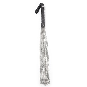 Fouet en cuir véritable STEEL IRISCO INDUSTRY SI-75-ST avec maillons métalliques, poignée noire, 24 pouces de long, fouet BDSM, prise en main confortable, personnalisé - Product Image 4