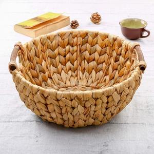 Small <b>round</b> <b>basket</b> handcrafted from water hyacinth manufacturer price eco friendly fiber <b>baskets</b> - Product Image 6