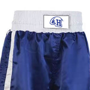 Vente en Gros de Shorts de Boxe pour Hommes 100% Coton Taille Élastique Mi Solide Impression Numérique à Séchage Rapide pour Entraînement Sportif - Product Image 2