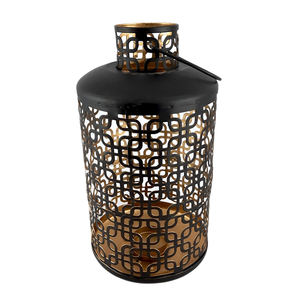 <b>Set</b> of 3 Galvanized Round <b>Lantern</b> With Handle Silver Colour Medium Size Modern Design <b>Lanterns</b> for Christmas Decoration - Product Image 5