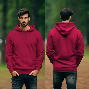 เสื้อฮู้ดสวมหัวแบบ320GSM สำหรับผู้ชาย, สินค้าพรีเมี่ยมสำหรับฤดูหนาวน้ำหนักเบากระเป๋าจิงโจ้สั่งทำป้ายคอแบบลำลองย้อมสีสูงธรรมดา - Product Image 5