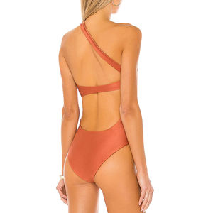 Maillot de bain une pièce pour femme sur mesure 100% polyester avec motifs de lettres d'animaux vichy respirant conception de soutien-gorge de réservoir réversible - Product Image 4