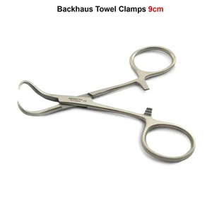Reusable 9cm Stainless Steel Backhaus Clamp Forceps Dental Surgical Instruments for Tissue Holding & Bone Fractures Treatment - Product Image 3