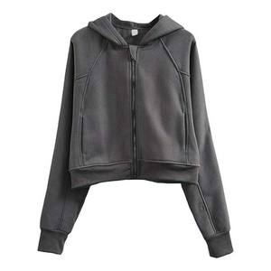 Sudaderas Cortas para Mujer, de Alta Calidad, Transpirables, Sudadera Corta Deportiva para Mujer, Venta al por Mayor, OEM, Cómodas, Sudaderas Extra Grandes - Product Image 1