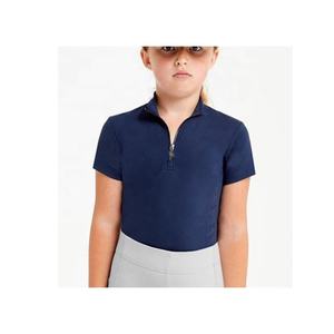 เสื้อขี่ม้าแขนสั้นมีซิปสำหรับเด็ก,เสื้อนักขี่ม้าแบบเป็นชั้น - Product Image 1
