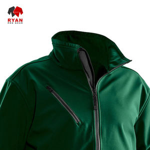 Chaqueta Softshell con Cremallera de Punto Personalizada Ryan Pro Gear para Hombre, Tejido Transpirable y Cómodo con Logotipo Personalizado, Servicio OEM - Product Image 2