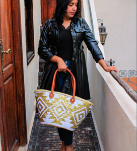 Sac en paille marocain de qualité supérieure, sac de marché français, sac de plage, sac panier de mariage - Product Image 1