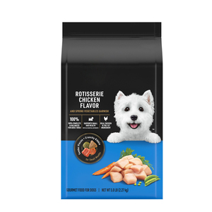 <b>Frosted</b> Heat Food Grade Aluminium Foil Bottom Mylar Zipper Top Resealable Pet Food Bag - Product Image 3