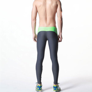 Fabricant de services OEM, leggings pour hommes, taille élastique, spandex/nylon, respirant, vêtements de yoga professionnels personnalisés, haute qualité - Product Image 4