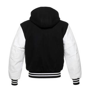 Veste universitaire élégante OEM pour hommes Design en cuir Léger Respirant Motif de col montant Nouvelle mode Veste Lettermen pour hommes - Product Image 4