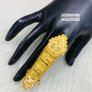 Nouvel arrivage de bagues longues élégantes et à la mode de bijoux d'un gramme en plaqué or 18 carats pour femmes - Product Image 1