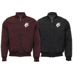 Dernier modèle Design de haute qualité sur mesure Streetwear léger à coupe ajustée pour hommes Blouson de baseball matelassé à la mode avec diamants - Product Image 1