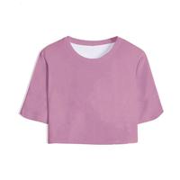 Kivotech – Nouveaux T-shirts courts respirants personnalisés pour femmes, vente en gros, idéal pour l'été, pour jeunes filles