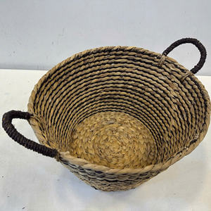 Luxury <b>Round</b> Water Hyacinth <b>Storage</b> <b>Basket</b>-Eco-Friendly & Multi-Purpose - Product Image 2
