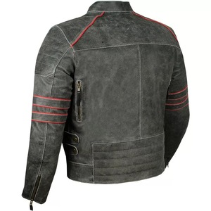 Men Leather Coats Men <b>Jacket</b> Fashion Fleece Reflective <b>Jacket</b> for Men - Product Image 4