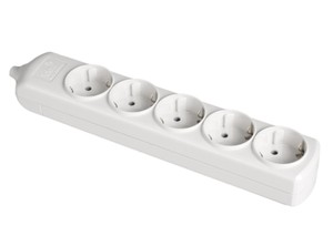 ซ็อกเก็ตหลายช่องซีรีส์ ION, ช่องเสียบไร้สาย 5 ช่อง, ไม่มีสวิตช์, 16A 250V (โซเลรา 8005PIL) - Product Image 1