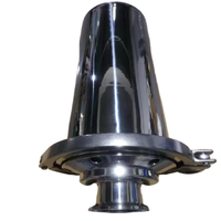 Nouveau Réservoir de Stockage d'Air en Acier Inoxydable 316L à Installation Rapide et Utilisation Facile, avec Boîtier de Ventilation, Surface Électro-Polie et Connexion Tri-Clamp