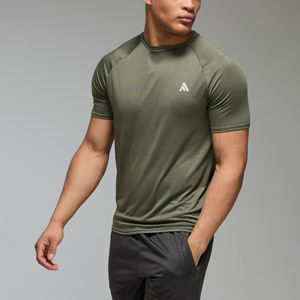Camisetas de Manga Corta para Hombre, de Secado Rápido, 100% Algodón, para Gimnasio y Entrenamiento, con Logotipo Frontal Personalizado, Estilo Antiguo - Product Image 1