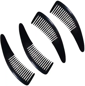 Peine de cuerno de buey de búfalo real, herramienta de estilismo artesanal natural tallada y lámpara de sal india, decoración, peine de cuerno de regalo - Product Image 2