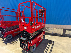 Plateforme élévatrice à ciseaux diesel Mantall XE60MINI-ED PLUS rouge, hauteur réglable, utilisation intérieure, déplaceur latéral hydraulique, 4 roues motrices, pneumatique - Product Image 2