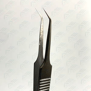 Pince à épiler à pointe en fibre personnalisée, volume, technologie des cils, pince à épiler à 90 degrés pour extension de cils, instruments de beauté - Product Image 3