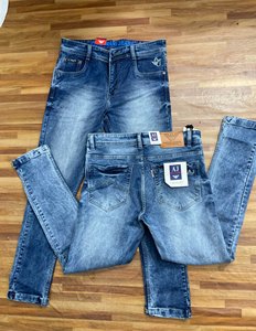 Streetwear vintage polyvalent pour hommes, pantalon évasé en denim écologique, vêtement confortable, lavé, hiver, respirant, été, vente en gros - Product Image 5