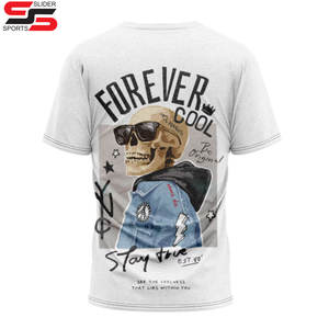 Couleur unie à manches courtes tricoté Street Wear pour hommes extensible décontracté été qualité soie coton jersey - Product Image 6