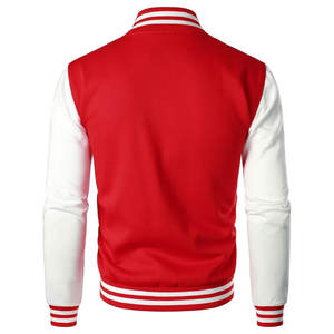 2025 Varsity chaqueta de ropa deportiva hombre elegante cuerpo de lana mangas de cuero bordado personalizado logotipos soporte lona PU bolsillo - Product Image 6