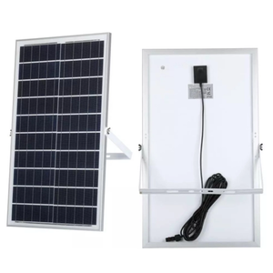 12W proiettore solare a LED con pannello solare e telecomando luci da giardino a luce fredda pacchetto di 1 - Product Image 4