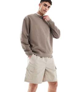 High Quality OEM Wholesale Custom Logo 100% Cotton <b>Elastic</b> Waistband Flat Front Zipper Fly Multiple Pockets Chino Shorts For Men - Product Image 6