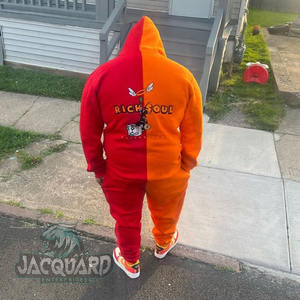 Conjunto Deportivo Unisex XXL Reversible de Forro Polar Ecológico, con Logotipo Personalizado, Pantalones de Entrenamiento Transpirables, Traje Deportivo de Invierno sin Costuras - Product Image 2