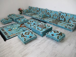 Sièges de sol arabes Canapé de sol arabe Sièges de sol arabes | 16 pièces, 28 danses avec éponge - Product Image 3