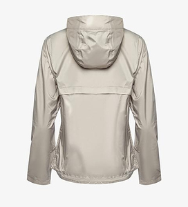 Venta al por mayor de OEM por encargo de las mujeres de nueva moda chaqueta cortavientos impermeable estilo abrigo chaqueta cortavientos con cuello con capucha - Product Image 6