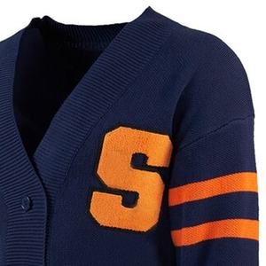 Cárdigans de Punto con Rayas Intarsia de Poliéster de Alta Calidad para Hombre y Mujer, Suéteres de Moda para Fraternidades y Hermandades para el Invierno - Product Image 3