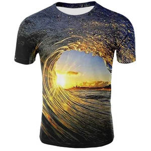 Chemise décontractée pour homme à manches courtes et col rond avec motif de lettres, respirante, personnalisable, de haute qualité pour chemises - Product Image 1