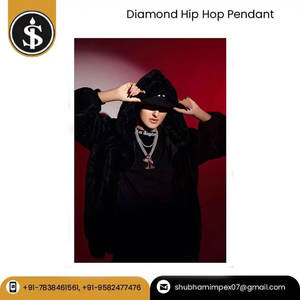 Diseño Único Joyería Fina CVD HPHT Diamante Oro Hip Hop Colgante Con Cadena Cubana A Precio De Mercado - Product Image 4