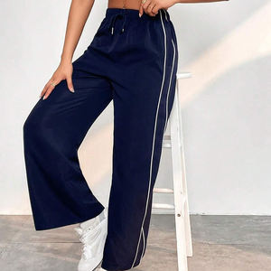 Offre Spéciale jogging skinny à rayures réfléchissantes avec cordon de serrage en polyester pantalon personnalisé pour femmes - Product Image 2