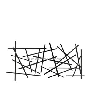 Modern Contemporary Iron Metal <b>Wall</b> <b>Art</b> Traditional Ornamental Decorative Unique Shape Black Finished for Your Space - Product Image 5