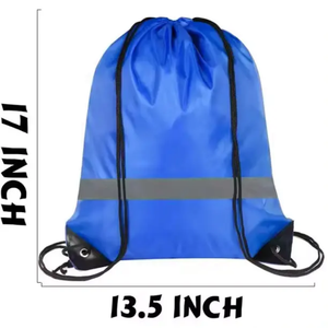 Sac à dos de sport en polyester lavable avec cordon de serrage Grands mini sacs cadeaux en plastique Emballage écologique avec cordon de serrage - Product Image 2