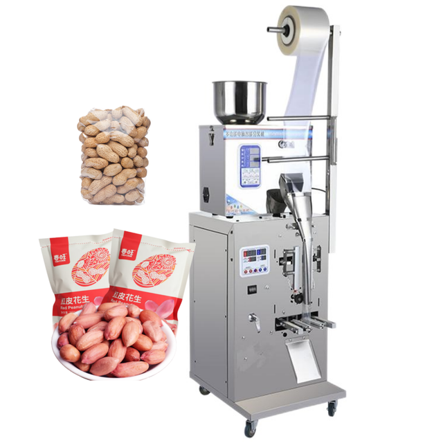 BRENU Full Automatic Multi-function Food Grade Peanut/chill Shrimp Paste Sachet Plastic Bags 3 Side/back Packaging Machine