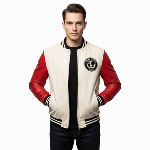 Veste d'hiver pour homme en cuir enduit de toile de luxe, à capuche, confortable, couture solide, motif de manche tendance - Product Image 3