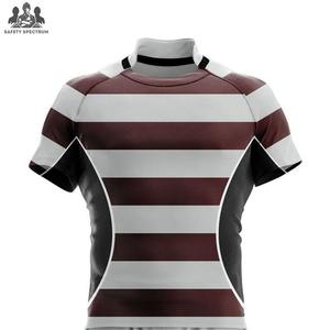 Ensembles d'uniformes de rugby pour hommes de haute qualité, personnalisés, imprimés par transfert thermique, respirants, à séchage rapide, 100% polyester - Product Image 2