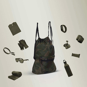 Sac à dos de sport personnalisé avec logo imprimé, sac en toile à cordon avec poignée en coton pour le shopping et les cadeaux - Product Image 4