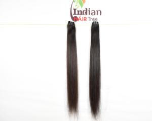 100% indio Virgen sin procesar Remy Color negro Natural paquete recto templo extensiones de cabello humano calidad cruda Super Wave - Product Image 3