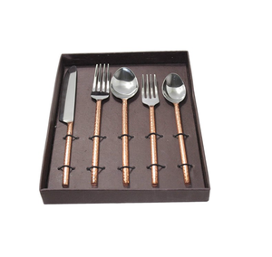 ชุดเครื่องใช้บนโต๊ะอาหารทำจากสแตนเลสมีด้ามจับ12ชิ้นงานหัตถกรรมของราชวงศ์พร้อมกล่องบรรจุของขวัญ - Product Image 4